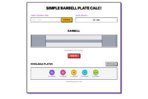 Barbell Plate Calculator Screenshot